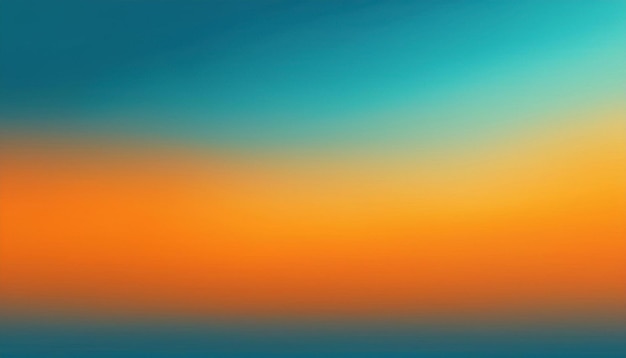 Minimalist Blurred Background with Gradient Colors of Orange and Sky Blue Simple and Colorful Design