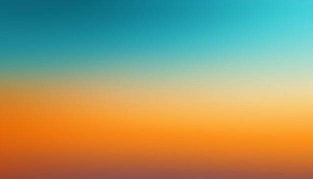 Minimalist Blurred Background with Gradient Colors of Orange and Sky Blue Simple and Colorful Design