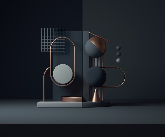 Minimalist geometric composition