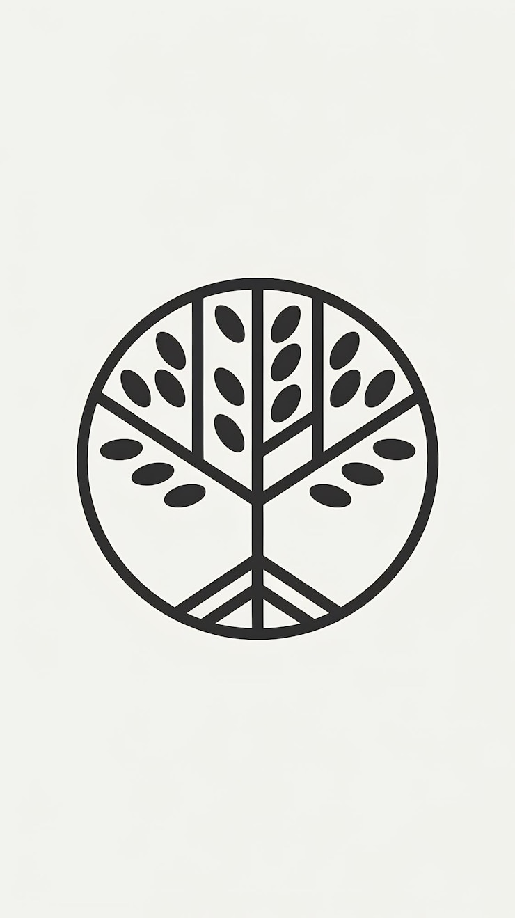 Foto minimalistisk ikon for logoornament, abstrakt tegn