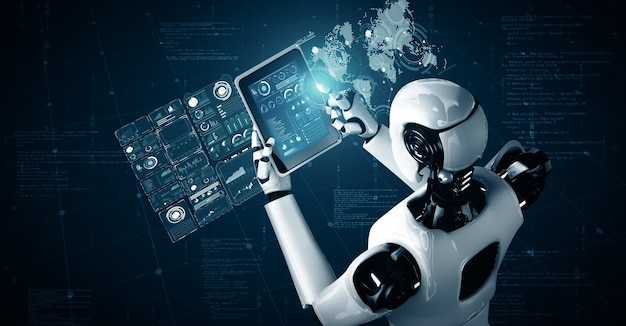 mlp robot hominoid using tablet computer for big data analytic