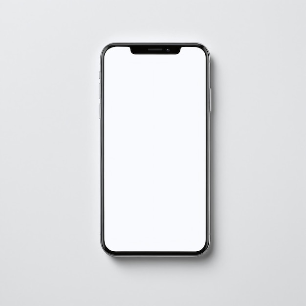 Mobile phone mockup on isolated background