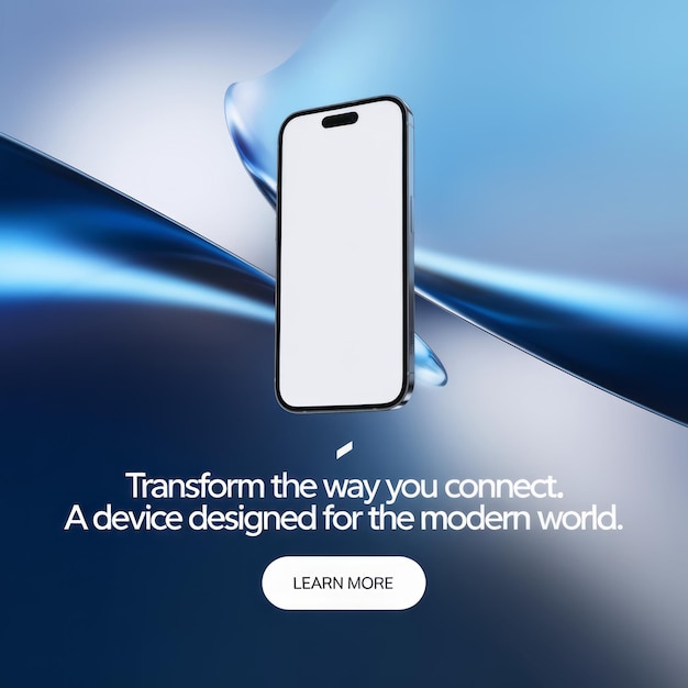 Mockup av en smarttelefonreklame for design av sosiale medier