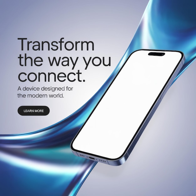 Mockup av en smarttelefonreklame for design av sosiale medier