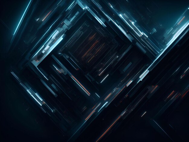 modern Futuristic technology abstract background generative ai illustration