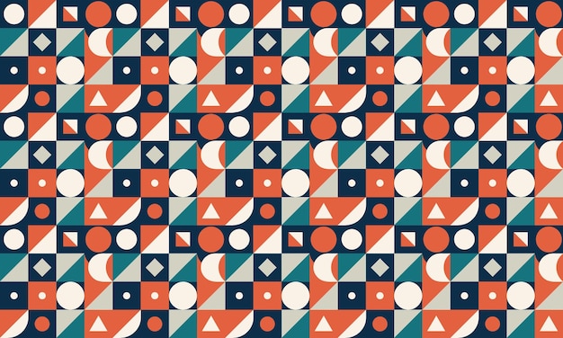 Modern Geometry Seamless Pattern Wallpaper Background