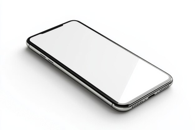 modern smartphone mockup on isolated background created with generative ai