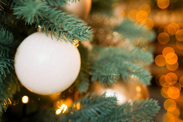 Nærbilde av juletre