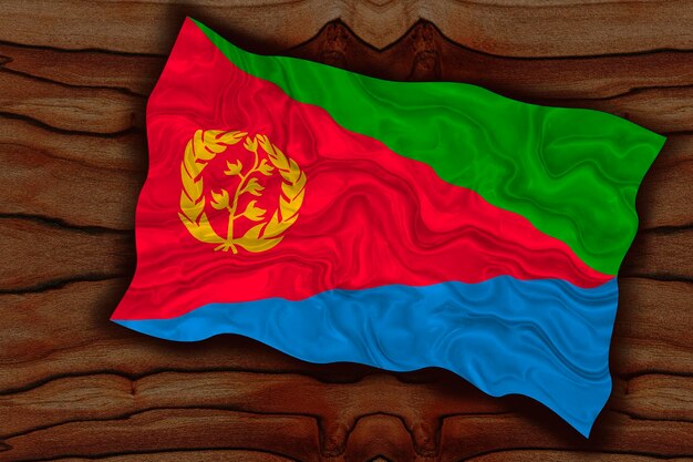 national flag of eritrea background with flag of eritrea