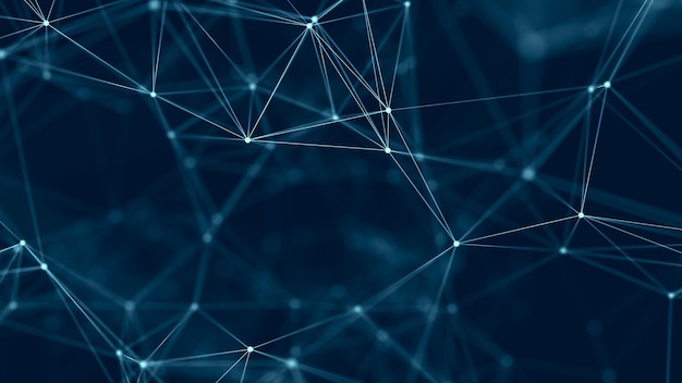 Network connection structure Abstract digital background Science background Big data digital background 3d rendering
