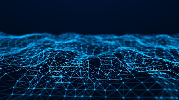 network connection structure abstract technology background science background big data digital background 3d rendering