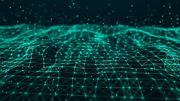 network connection structure abstract technology background science background big data digital background 3d rendering
