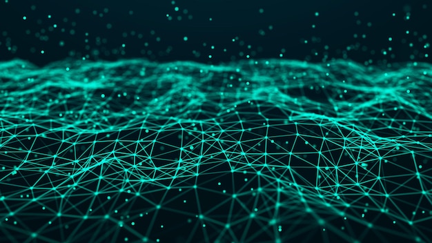 network connection structure abstract technology background science background big data digital background 3d rendering
