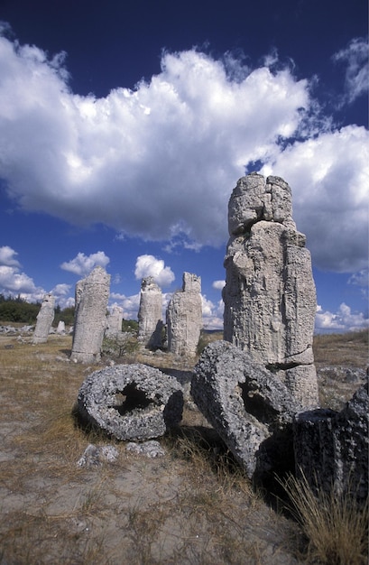 Old ruins against cloudy sky