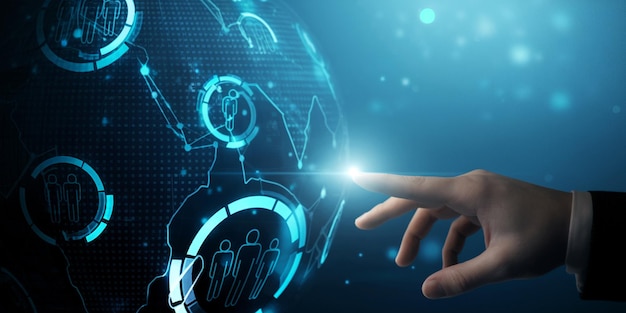 Onboarding new employee process concept Human resources business to introduce newly hired employee