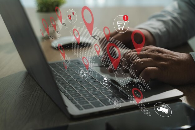 Online shopping Shop online via mobile or laptop and buy product