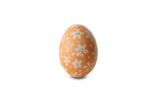Oransje påskeegg isolert på hvit bakgrunn