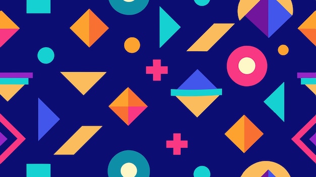 pattern design colorful digital art featuring vibrant colors geometric shapes and abstract patterns