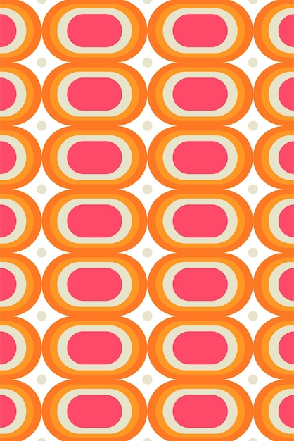 Pattern png transparent background retro geometric oval shape design