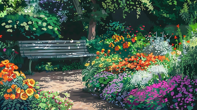 Peaceful Garden Bench