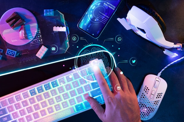 people generating images using artificial intelligence on laptop