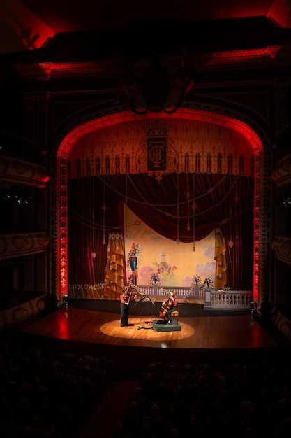 performers on stage in a beautifully lit theater classical music concept
