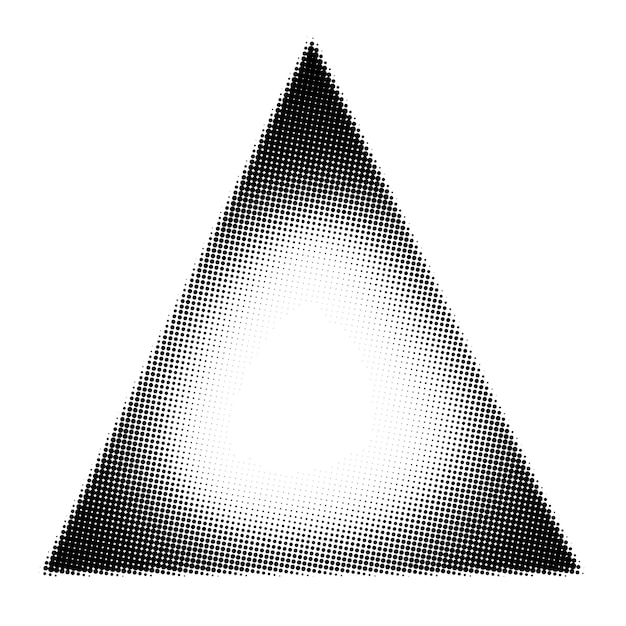 PNG Halftone triangle shape transparent background