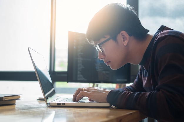 Programmer coding software development working project IT 