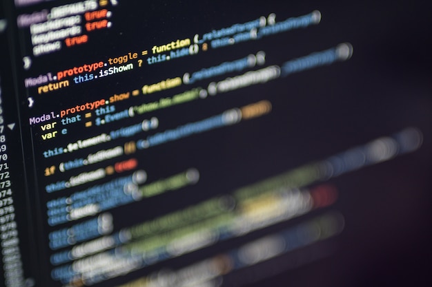 programming coding with editor colorful themes