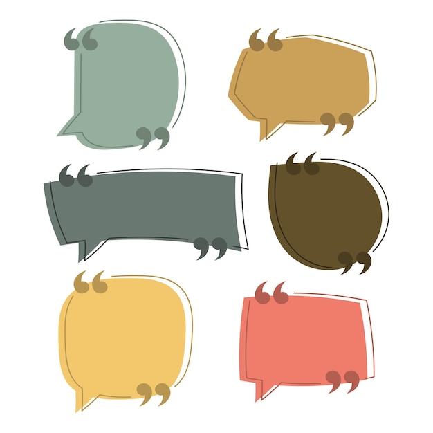 quote templates vector