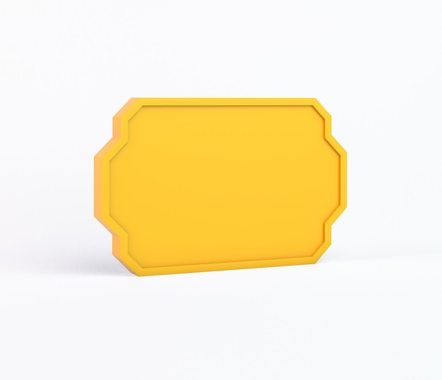Ramadan Text Frame Left Side Isolated In White Background
