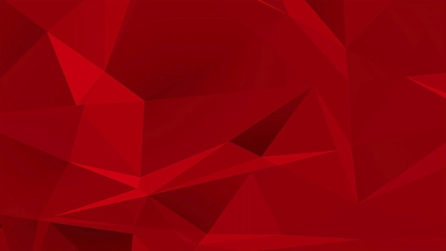 Red low poly abstract background, triangles geometric shape. Elegant and luxury dynamic style for business, 3D illustration
