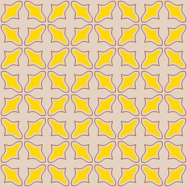 Retro kaleidoscope pattern in the style of the 70s and 60s Geometric pattern