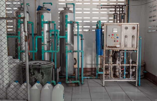 Reverse osmosis system for water drinking plant system of automatic treatment