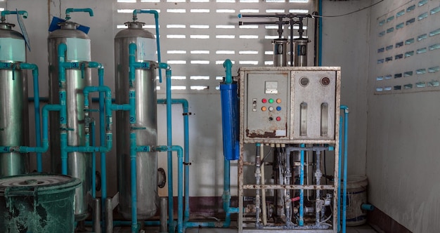 Reverse osmosis system for water drinking plant system of automatic treatment