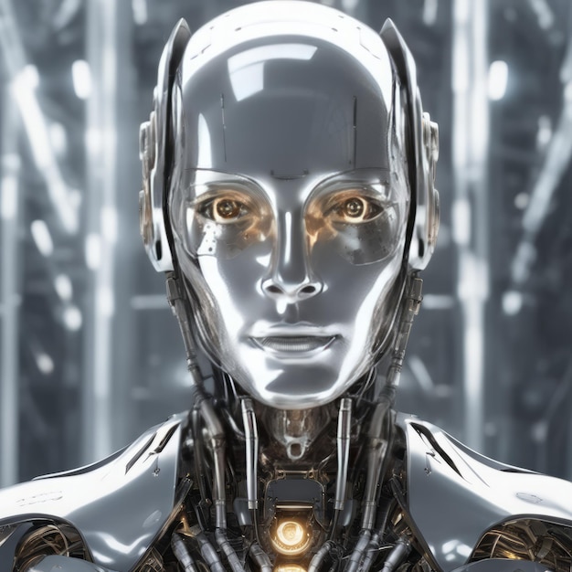 robot with digital background 3d rendering robot with digital background 3d rendering robot with b