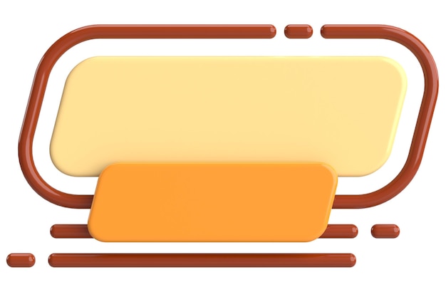 Salg banner 3D-etikett 3D-illustrasjon