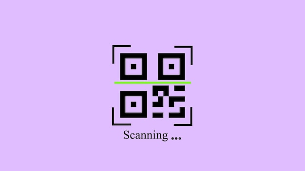 scanning qr code icon for quick digital access website links and information sharing