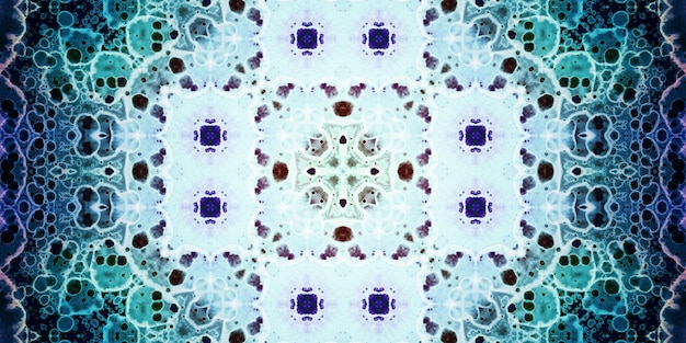 Seamless abstract kaleidoscope pattern Panoramic abstract texture Repeating pattern