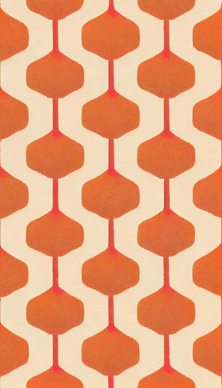 Foto seamless ikat pattern in scandinavian style minimalism autumnal colors for invitations and postal