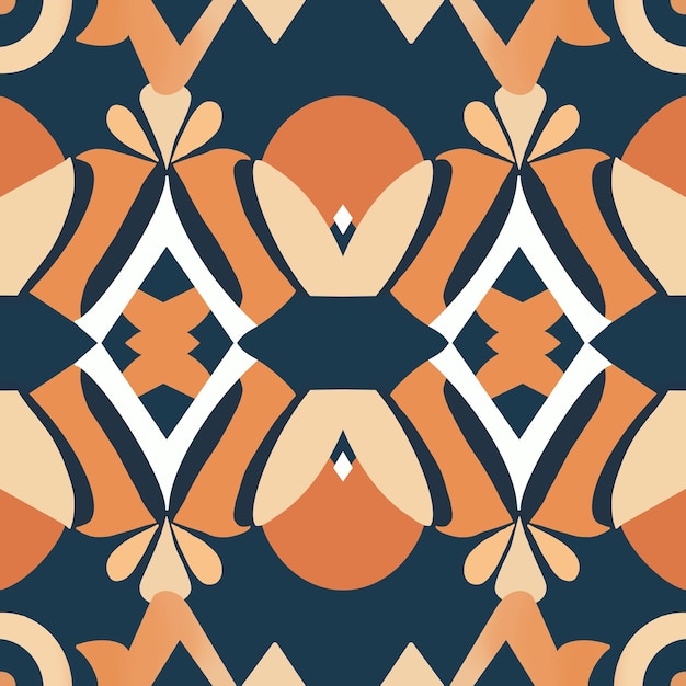 seamless pattern retro vintage style 90 boho batik pattern tribal ethnic seamless