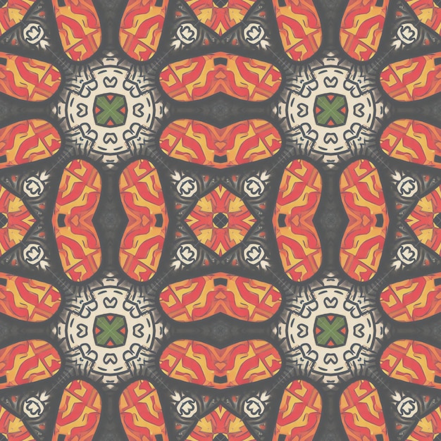 Seamless pattern with mandalas Vintage decorative elements