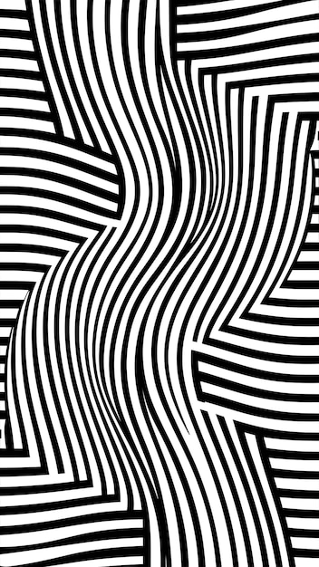seamless pattern with twisted lines vector linear tiling background wallpaper