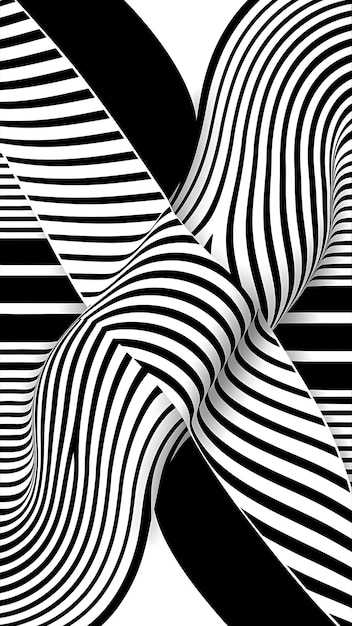 seamless pattern with twisted lines vector linear tiling background wallpaper