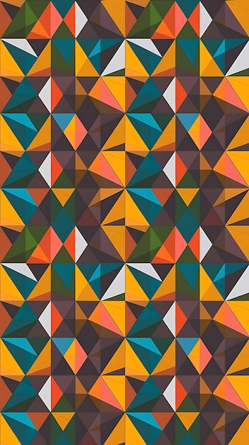 Seamless triangles texture abstract vector art illustration