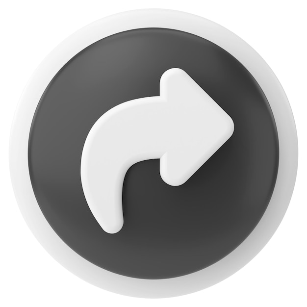 Share icon Share button 3D illustration