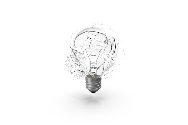 Shattered Light Bulb