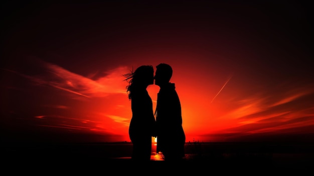 simple sunset with clashing colors