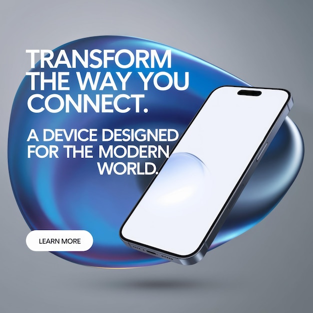 smartphone advertisement social media design mockup