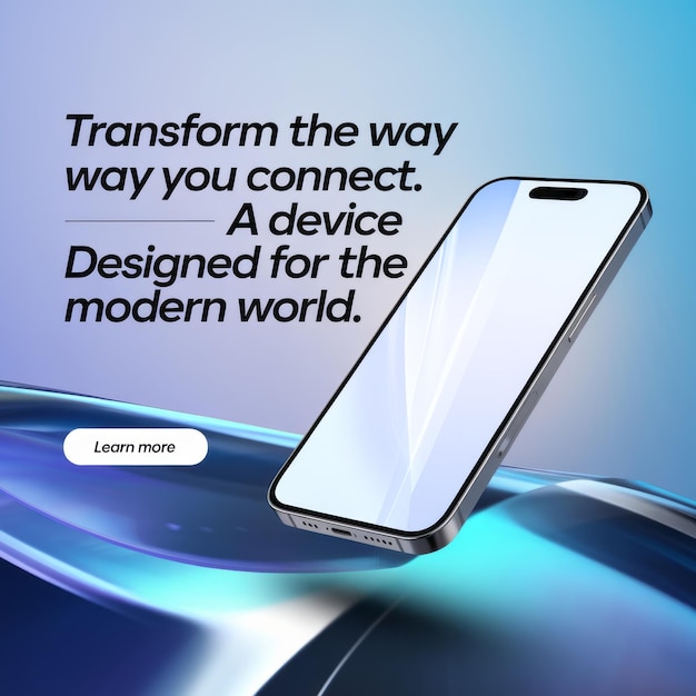 smartphone advertisement social media design mockup